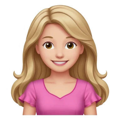 Jocelyn from The Idol with dark blonde long hair, pink outfit sticker