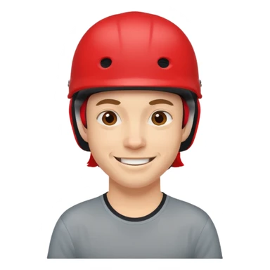 skater with red helmet sticker