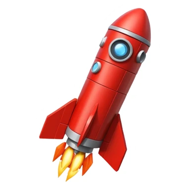 Rocket made of bricks sticker