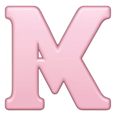 light pink cute letter variation 2 sticker
