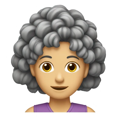 garota de costas com cabelos trançados sticker