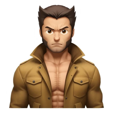 Wolverine in forest  sticker