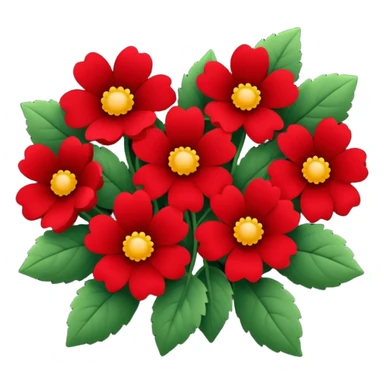 dark red flowers sticker