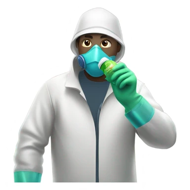 Man spraying for bugs sticker