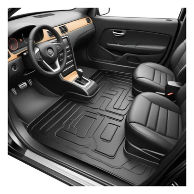 applying sound deadening material to car floor, first layer of vibration isolation sticker