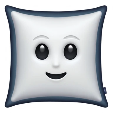 a pillow with dark aura coming out of it  sticker