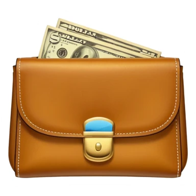 golden purse with wallet sticker