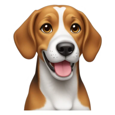 beagle dog smiling sticker