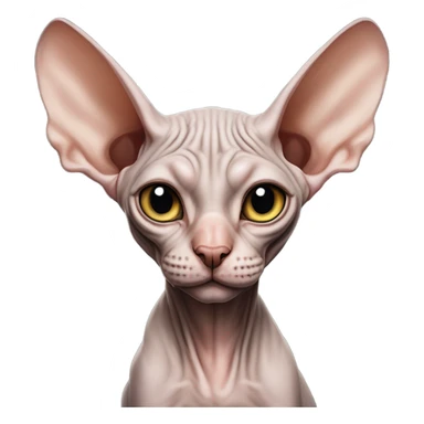 hairless sphynx cat sticker