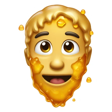 Emoji with honey and mouth ￼ sticker