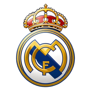 Real Madrid football club logo sticker