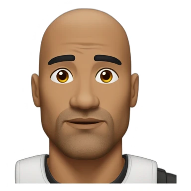 the-rock-eyebrow sticker