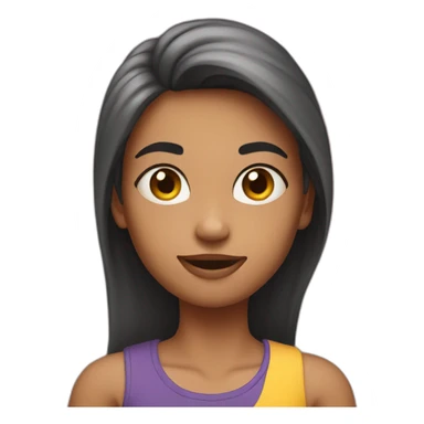 Girl quad muscle sticker