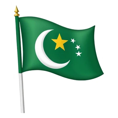 Make emoji of azad kashmir flag sticker