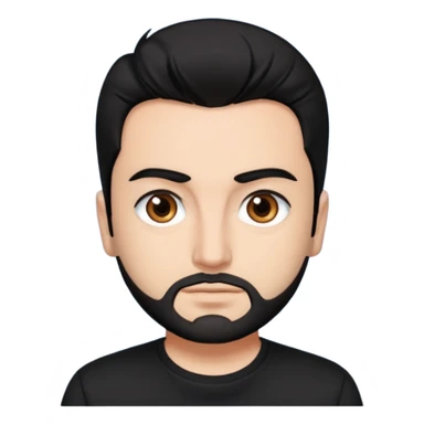 Chris Kirkpatrick brown eyes, black hair, black shirt sticker