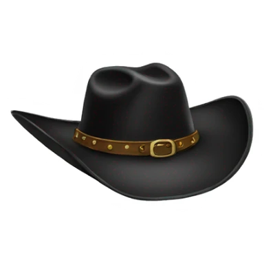 Black cowboy hat  sticker
