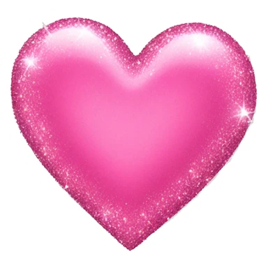 Pink heart with sparkle sticker