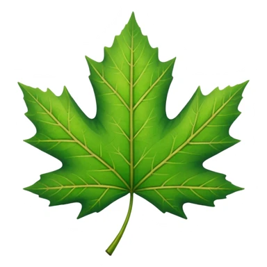 a single leafd sticker