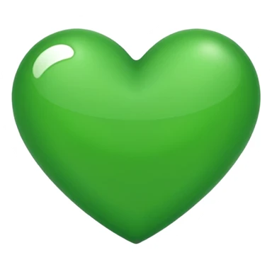 green heart emoji sticker