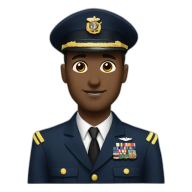 Navy officer captain sticker