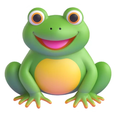 smiling Sofia Froge frog character sticker