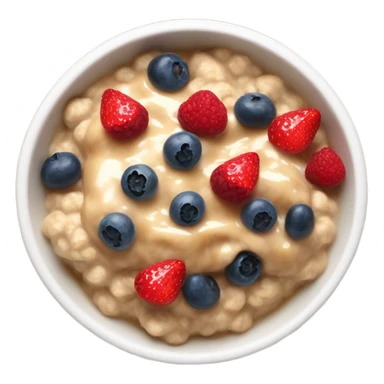 sticky toffee berries oatmeal sticker