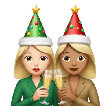 Due che si abbracciano natale sticker