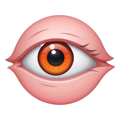 Looking to the side but eye is aimed forward  sticker