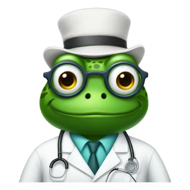 mr frog doctor sticker