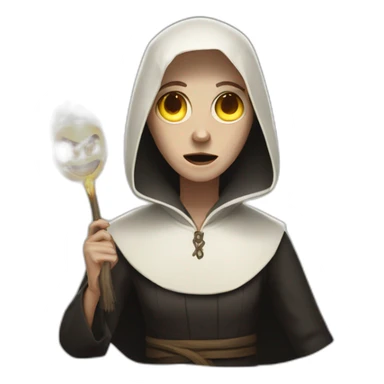Conjuring nonne sticker