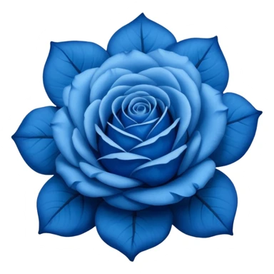 blue rose with eyes sticker