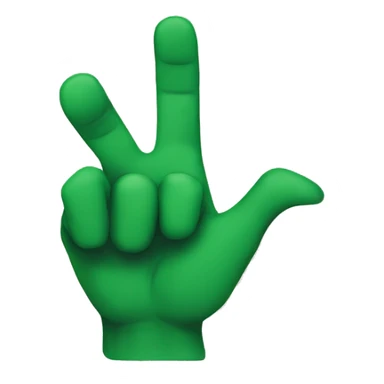 green hands pointing at viewer sticker