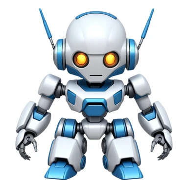 Futuristic Anime-styled Medabots sticker