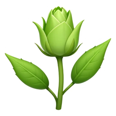 a Flower bud on a new growing plant  sticker