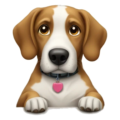 Dog watching tv on the couch sticker