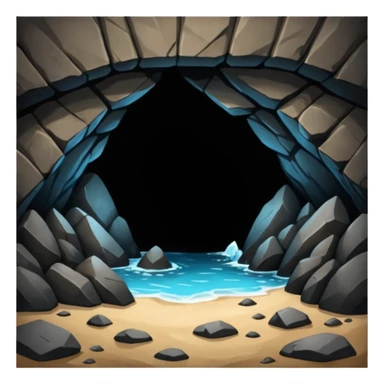 bottom of a cave sticker