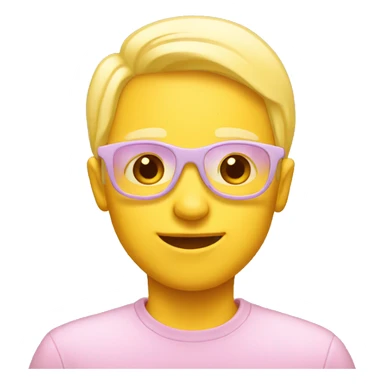 pastel yellow COOL emoji sticker