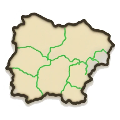 outline of the borders of Belarus sticker