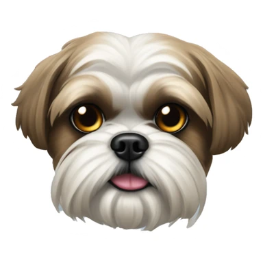Shihtzu cross shnauzer gangster  sticker