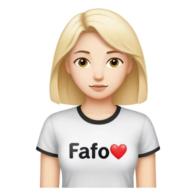 Susan wearing a tee shirt thats says “FAFO” sticker