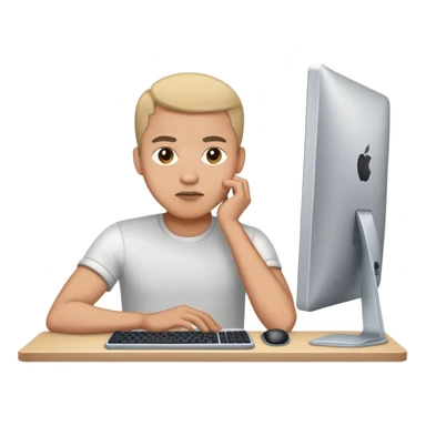 i want a man in front of a pc  sticker