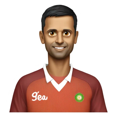 indian cricket player rahul dravid sticker