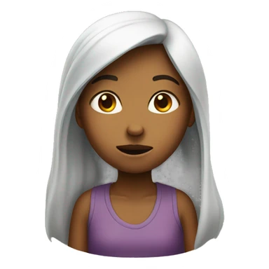 nodding girl sticker