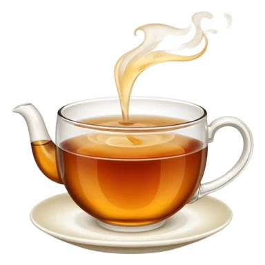 hot tea in a cup  sticker