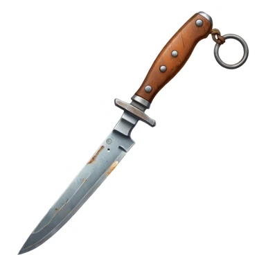 Rusty knife sticker