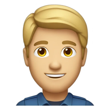 Caucasian male Service desk agent sticker