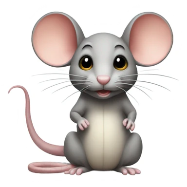 Mouse body with a snake’s head  sticker