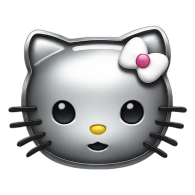 Hello kitty havy metal sticker