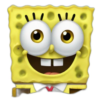 Spongebob driving sticker
