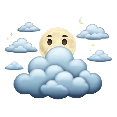 cloudy night sticker